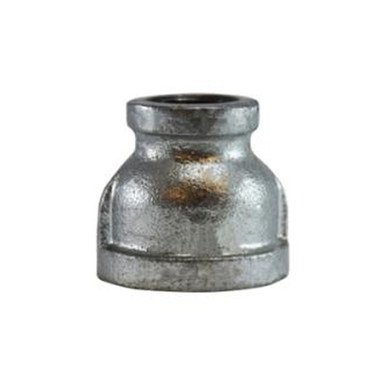 Opens dialog Midland Industries 64459 - Reducing Coupling, 1" FPT x 1/4" FPT, Iron, Galvanized, 150 lb