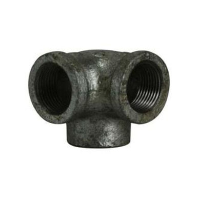 Opens dialog Midland Industries 64585 - Side Outlet Elbow, 1" FPT x 1" FPT, Iron, Galvanized, 150 lb
