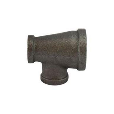 Opens dialog Midland Industries 65339 - Reducing Tee, 2" FPT x 1-1/2" FPT x 2" FPT, Iron, Black, 150 lb