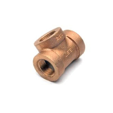 Opens dialog Midland Industries 82106-202012 - Pipe Tee, 1-1/4" FPT x 1-1/4" FPT x 3/4" FPT, Bronze