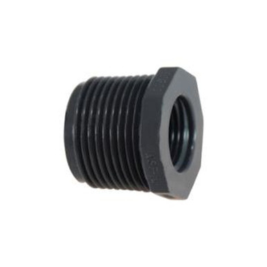 Opens dialog Midland Industries 839248 - Reducer Bushing, 2" MPT x 3/4" FPT, PVC, SCH 80 Schedule