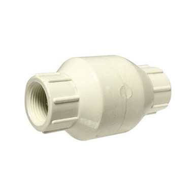 Opens dialog Midland Industries 940333 - Spring Loaded Inline Check Valve, 1" Nominal, FIP x FIP, PVC Body,