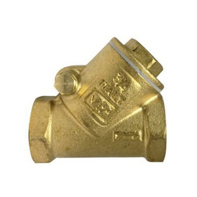 Opens dialog Midland Industries 940351B - Y-Pattern Swing Check Valve, 3/8" Nominal, FPT, Cast Brass Body,