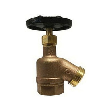 Opens dialog Midland Industries 942100 - Bent Nose Garden Valve, 1/2 x 1/2" Nominal, FIP x MGH, Brass Body