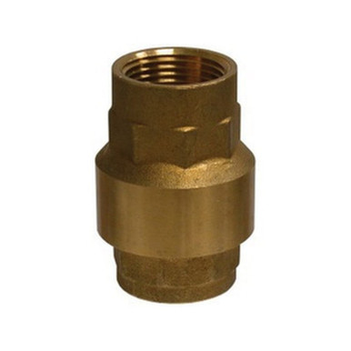 Opens dialog Midland Industries 944402 - In-Line Check Valve, 3/8" Nominal, NPT(F) x NPT(F), Brass Body, Import