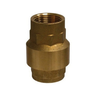 Opens dialog Midland Industries 944405V - In-Line Check Valve, 1" Nominal, NPT(F) x NPT(F), Brass Body, Import