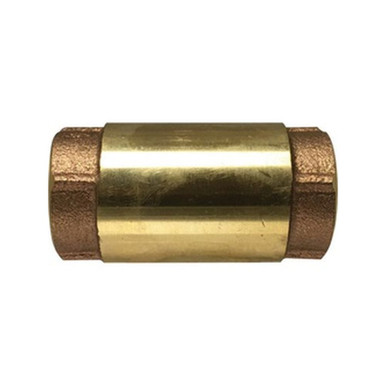 Opens dialog Midland Industries 944430 - In-Line Lift Check Valve, 1/2" Nominal, NPT(F), forged Brass Body,