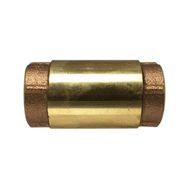 Opens dialog Midland Industries 944434 - In-Line Lift Check Valve, 1-1/2" Nominal, NPT(F), forged Brass Body,