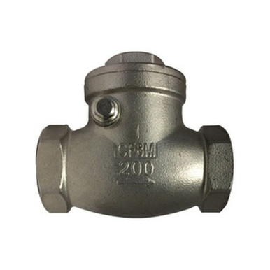 Opens dialog Midland Industries 949354 - Swing Check Valve, 3/4" Nominal, FPT, CF8M 316 Stainless Steel Body,