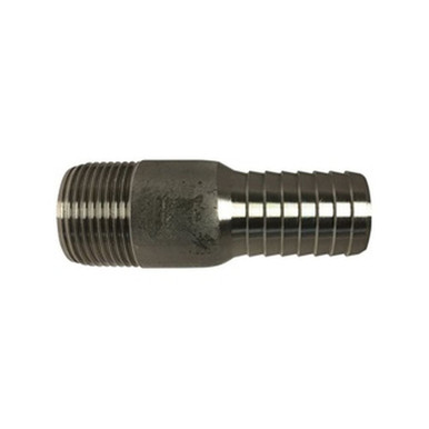 Opens dialog Midland Industries 973926SS - Adapter, 1" Insert x 3/4" MIP, Stainless Steel, 150 lb