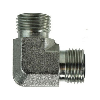 Opens dialog Midland Industries FS25002424 - 90° Union Elbow, 2" Male ORFS x 2" Male ORFS, Steel