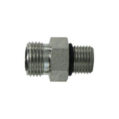 Opens dialog Midland Industries FS6400O128 - Straight Connector, 1-3/16" Male ORFS x 3/4" Male ORB, Steel