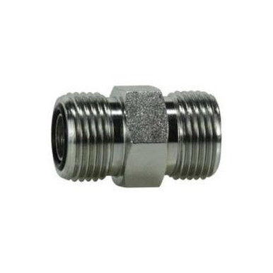 Opens dialog Midland Industries FSO240366 - Union Connector, 11/16" Male ORFS x 11/16" Male ORFS, Steel