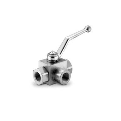 Opens dialog Midland Industries GE3L08SAE - High Pressure Ball Valve, 3/4" Nominal, FPT x FPT, 3-Port/Way, Steel