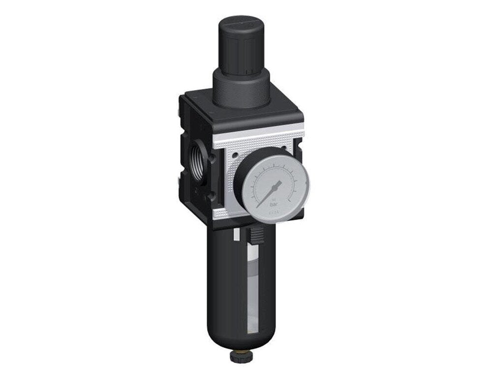 Filter-Regulator G1'' 12000 l/min 0.5-16.0bar/7-232psi Semi-Auto Polycarbonate Multifix 4