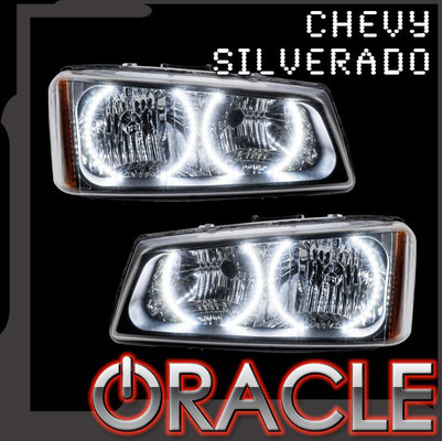 Oracle Lighting 2003-2006 Chevrolet Silverado LED Headlight Halo Kit (2964-001, 2964-002, 2964-007, 2964-330, 2964-333, 2964-334, 2964-335, 2964-504)