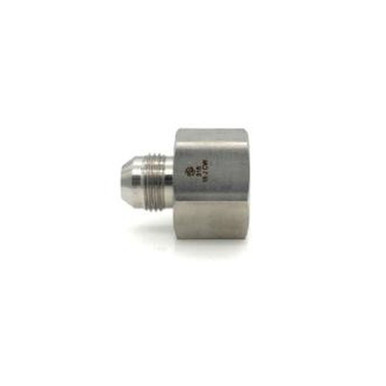 Opens dialog Midland Industries SS2406-08-04 - Pipe Reducer, 1/2" Female 37° JIC Flared x 1/4" Male 37° JIC