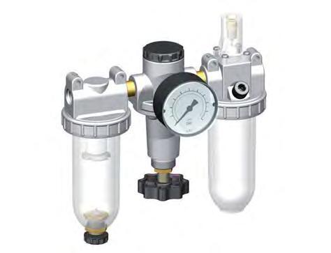 FRL 3-Part G3/8'' 600 l/min 0.5-10.0bar/7-145psi Auto Polycarbonate Standard 1