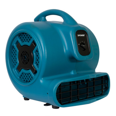 XPOWER 1 HP Air Mover 3 Speed 3600 CFM with Dual Thermal Protection (ABS) (X-830)